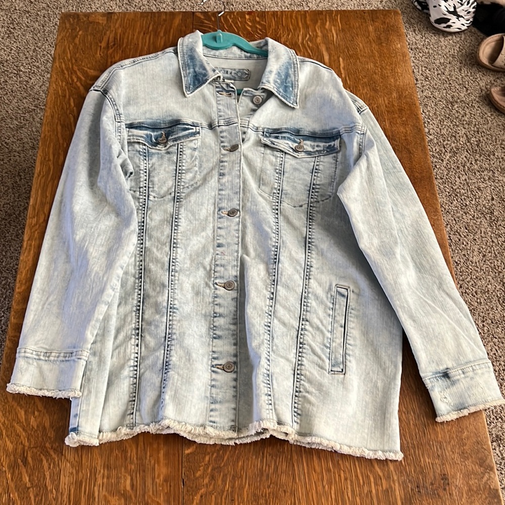 Blue Jean jacket longer style